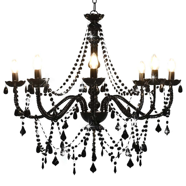 Lustre À Perles 8 Ampoules E14
