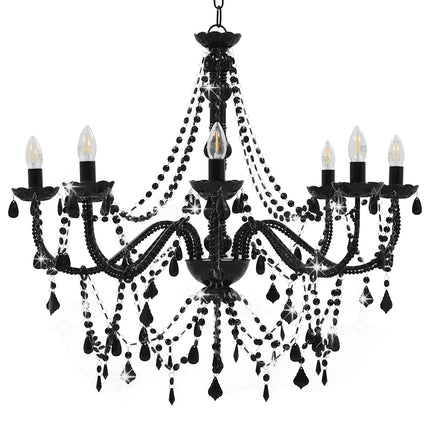 Lustre À Perles 8 Ampoules E14