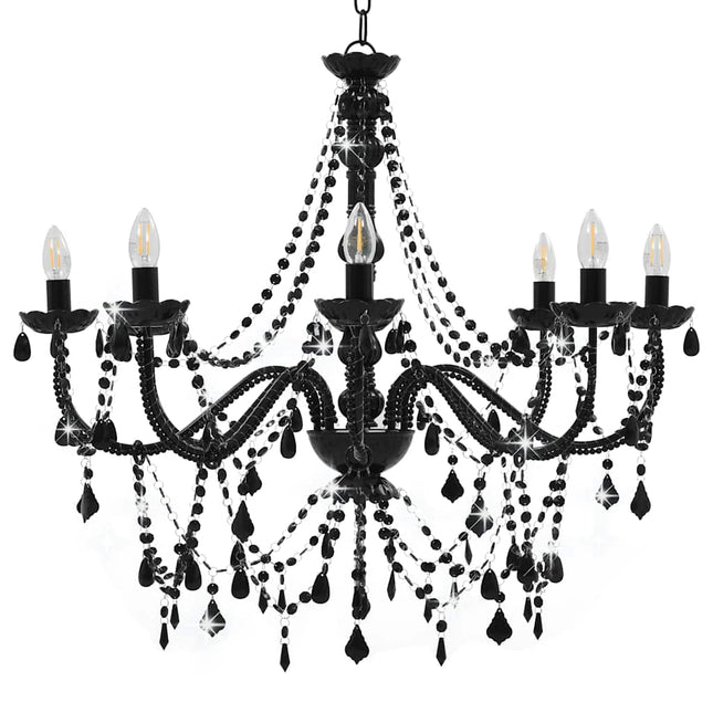 Lustre À Perles 8 Ampoules E14