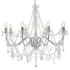 Lustre Avec Perles É 8 Ampoules E14