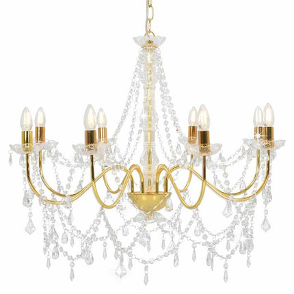 Lustre Avec Perles 8 Ampoules E14