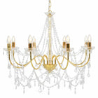 Lustre Avec Perles 8 Ampoules E14