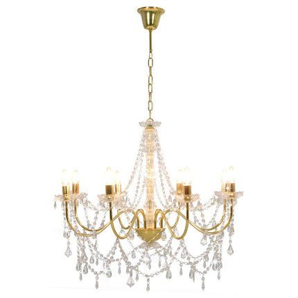 Lustre Avec Perles 8 Ampoules E14