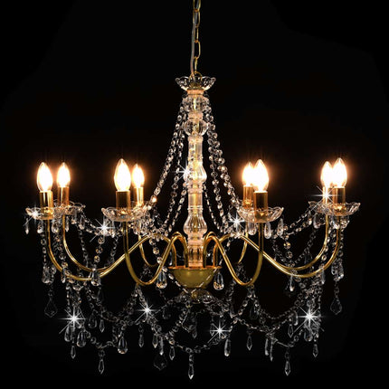 Lustre Avec Perles 8 Ampoules E14