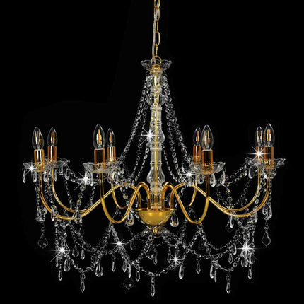 Lustre Avec Perles 8 Ampoules E14
