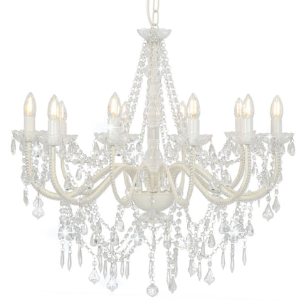 Lustre Avec Perles 12 Ampoules E14