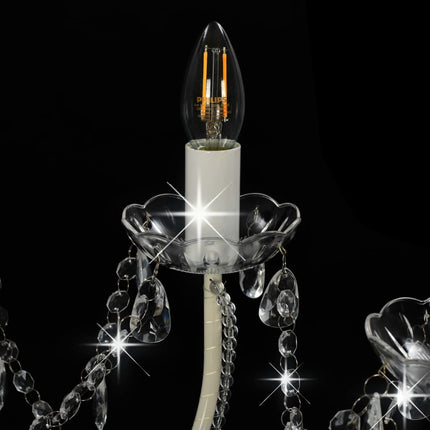 Lustre Avec Perles 12 Ampoules E14