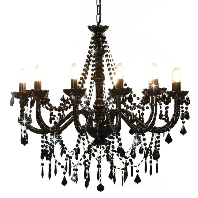 Lustre Avec Perles 12 Ampoules E14