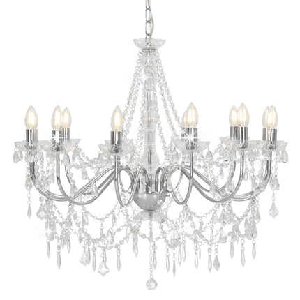 Lustre Avec Perles 12 Ampoules E14