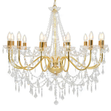 Lustre Avec Perles 12 Ampoules E14