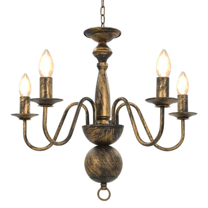 Lustre Antique 5 Ampoules E14