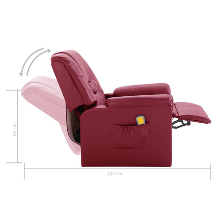 Fauteuil De Massage Inclinable Similicuir