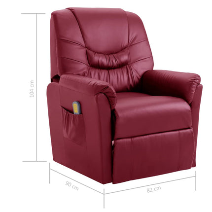 Fauteuil De Massage Inclinable Similicuir
