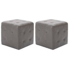 2 Pcs Tables De Chevet 30X30X30 Cm Similicuir
