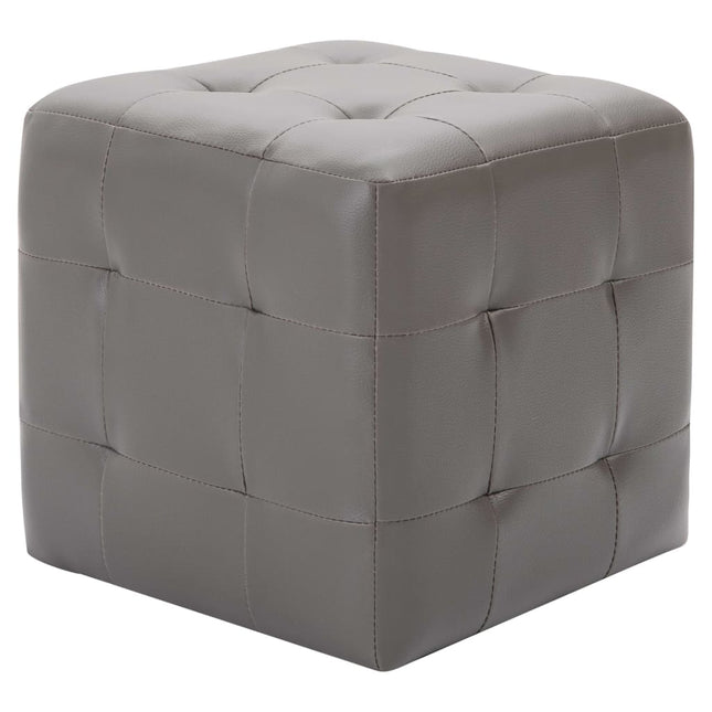 2 Pcs Tables De Chevet 30X30X30 Cm Similicuir