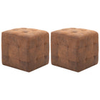 Tables De Chevet 2 Pcs 30X30X30 Cm Similicuir Daim