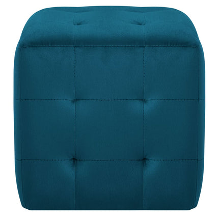 2 Pcs Tables De Chevet 30X30X30 Cm Tissu Velours