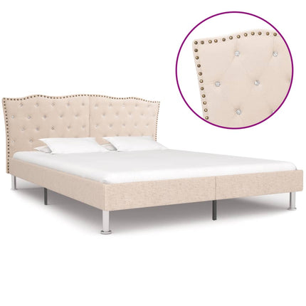 Cadre De Lit Sans Matelas Tissu