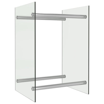 Portant De Bois De Chauffage 40X35X60 Cm Verre