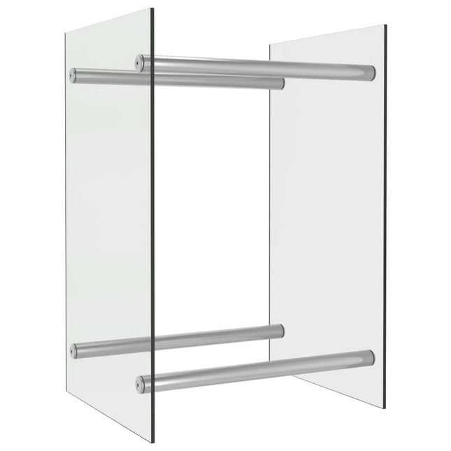 Portant De Bois De Chauffage 40X35X60 Cm Verre