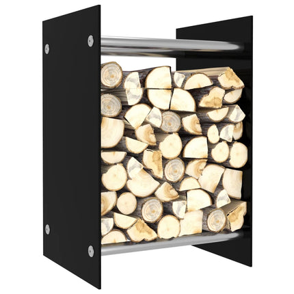 Portant De Bois De Chauffage 40X35X60 Cm Verre