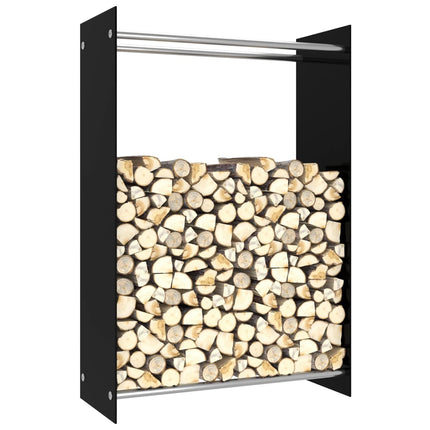 Portant De Bois De Chauffage 40X35X60 Cm Verre