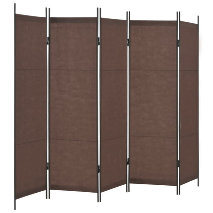 Cloison De Séparation 5 Panneaux 250 X 180 Cm