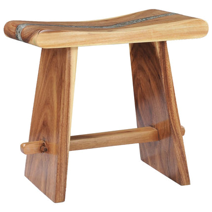 Tabouret Bois De Suar Solide Et Polyrésine