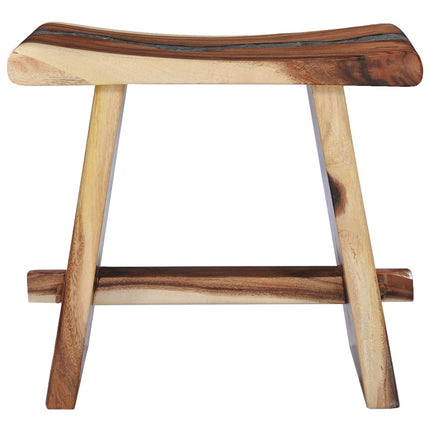 Tabouret Bois De Suar Solide Et Polyrésine