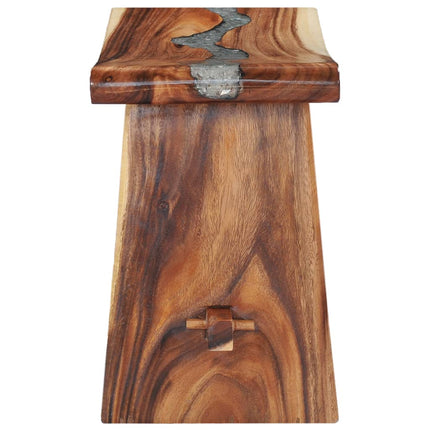 Tabouret Bois De Suar Solide Et Polyrésine