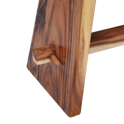 Tabouret Bois De Suar Solide Et Polyrésine