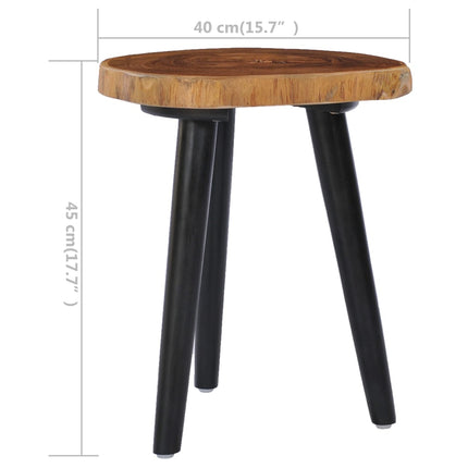 Table Basse 40X45 Cm Teck Solide