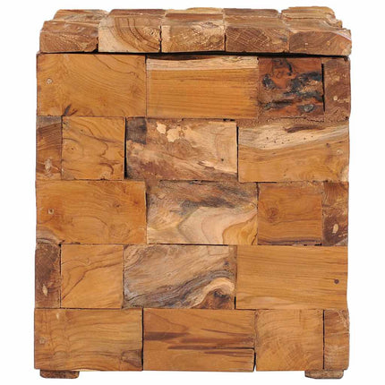 Tabouret De Rangement Bois De Teck Massif