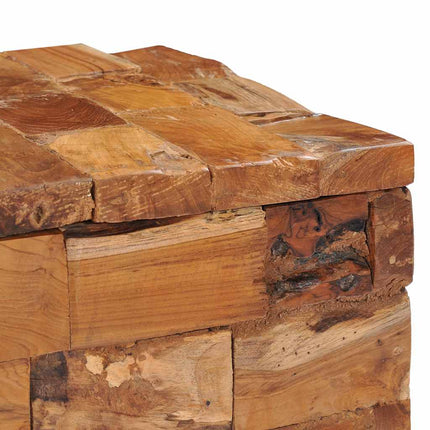 Tabouret De Rangement Bois De Teck Massif