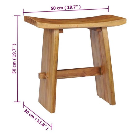 Tabouret Bois De Teck Massif