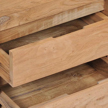 Meuble Tv 115X30X40 Cm Bois De Teck Massif