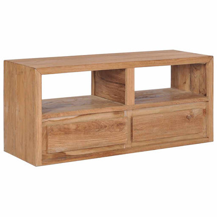 Meuble Tv 90X30X40 Cm Bois De Teck Solide