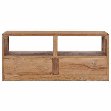 Meuble Tv 90X30X40 Cm Bois De Teck Solide