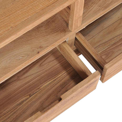 Meuble Tv 90X30X40 Cm Bois De Teck Solide