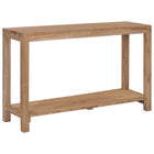 Table Console 120 X 35 X 75 Cm Bois De Teck Massif