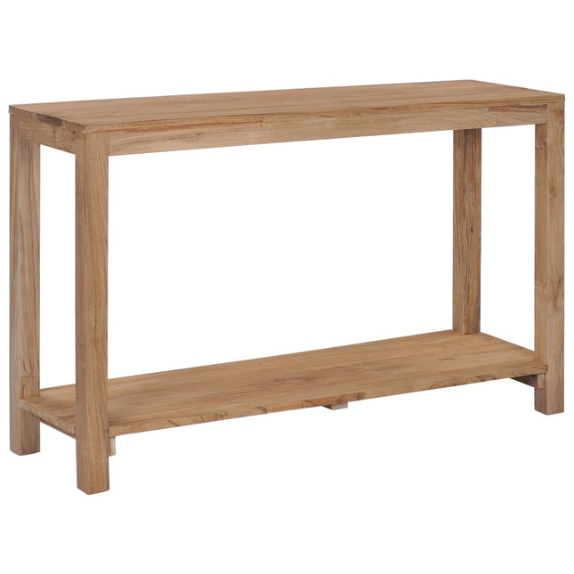 Table Console 120 X 35 X 75 Cm Bois De Teck Massif