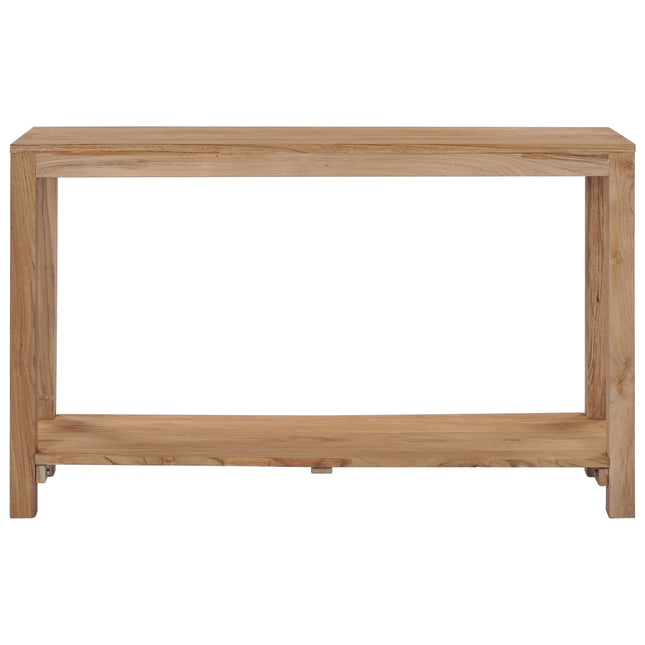 Table Console 120 X 35 X 75 Cm Bois De Teck Massif
