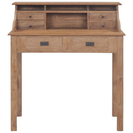 Bureau 90X50X100 Cm Bois De Teck Solide