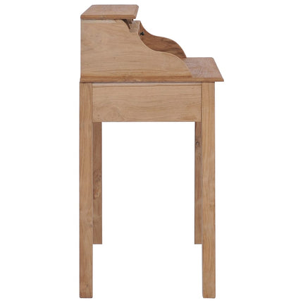 Bureau 90X50X100 Cm Bois De Teck Solide