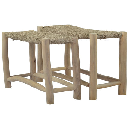 Bancs Lot De 2 Marron Posidonie