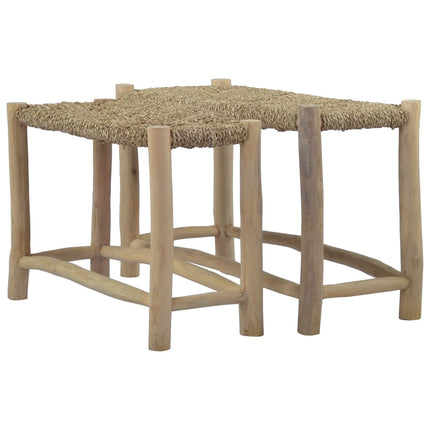 Bancs Lot De 2 Marron Posidonie