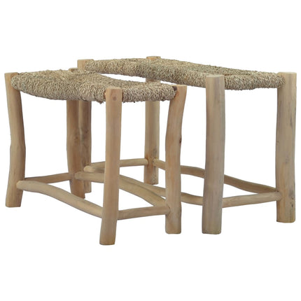 Bancs Lot De 2 Marron Posidonie