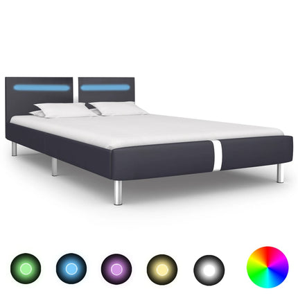 Cadre De Lit Avec Led Sans Matelas Similicuir
