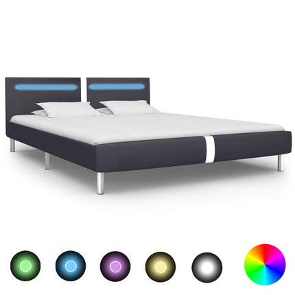Cadre De Lit Avec Led Sans Matelas Similicuir