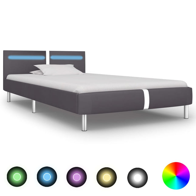 Cadre De Lit Avec Led Sans Matelas Similicuir
